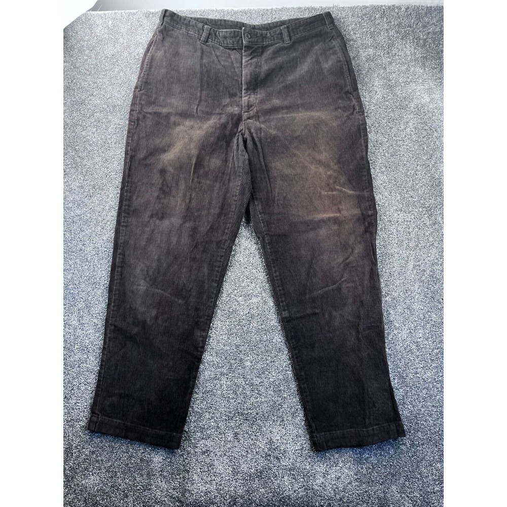 Brooks Sport Brown Corduroy Pants 100% Cotton Size W38 L30‎